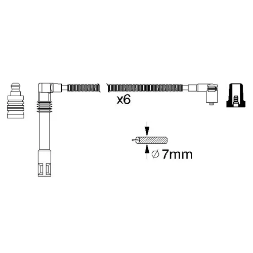 Sada zapaľovacích káblov BOSCH 0 986 356 321 - obr. 4