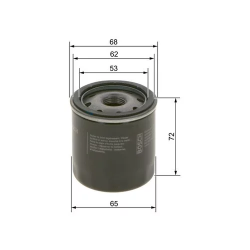 Olejový filter 0 986 452 028 /BOSCH/ - obr. 4