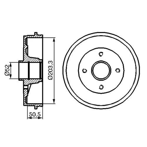 Brzdový bubon 0 986 477 120 /BOSCH/ - obr. 4