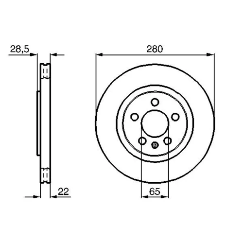 Brzdový kotúč 0 986 478 542 /BOSCH/ - obr. 4