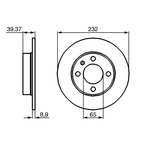 Brzdový kotúč 0 986 479 C67 /BOSCH/ - obr. 4