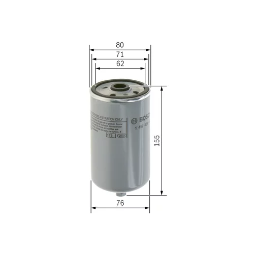 Palivový filter BOSCH 1 457 434 447 - obr. 4