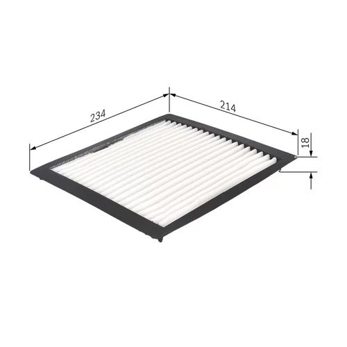 Filter vnútorného priestoru BOSCH 1 987 432 263 - obr. 4