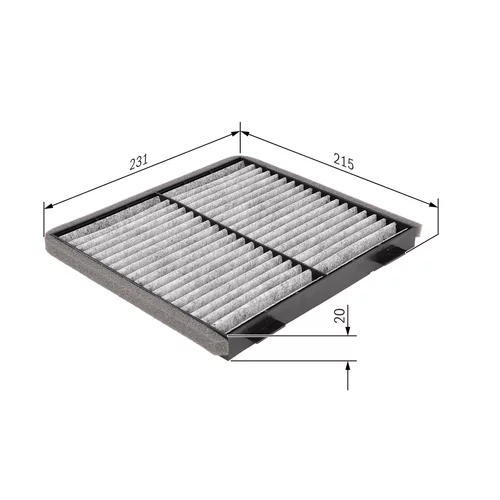 Filter vnútorného priestoru BOSCH 1 987 432 363 - obr. 4