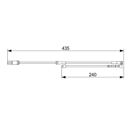Výstražný kontakt opotrebenia brzdového obloženia BOSCH 1 987 473 543 - obr. 4