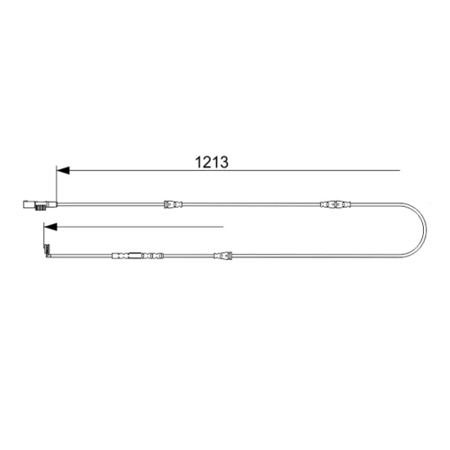 Výstražný kontakt opotrebenia brzdového obloženia BOSCH 1 987 473 580 - obr. 4