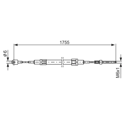 Ťažné lanko parkovacej brzdy BOSCH 1 987 477 071 - obr. 4