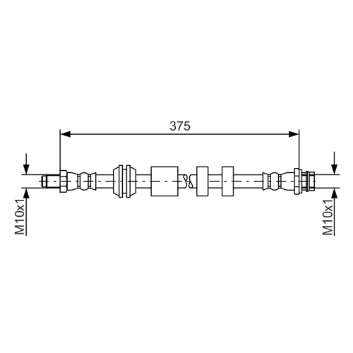 Brzdová hadica BOSCH 1 987 481 563