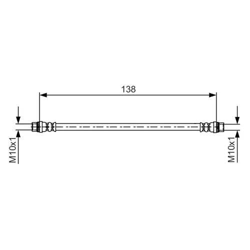 Brzdová hadica BOSCH 1 987 481 625
