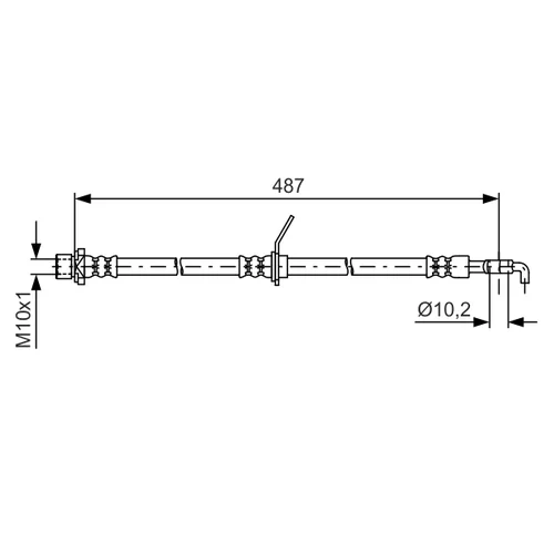 Brzdová hadica BOSCH 1 987 481 634