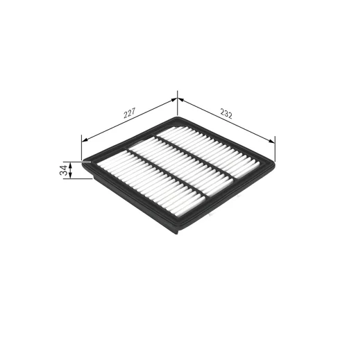 Vzduchový filter BOSCH F 026 400 407 - obr. 4