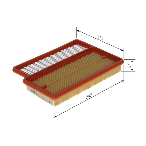 Vzduchový filter BOSCH F 026 400 466 - obr. 5