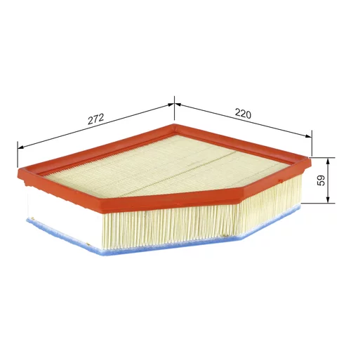 Vzduchový filter BOSCH F 026 400 615 - obr. 4