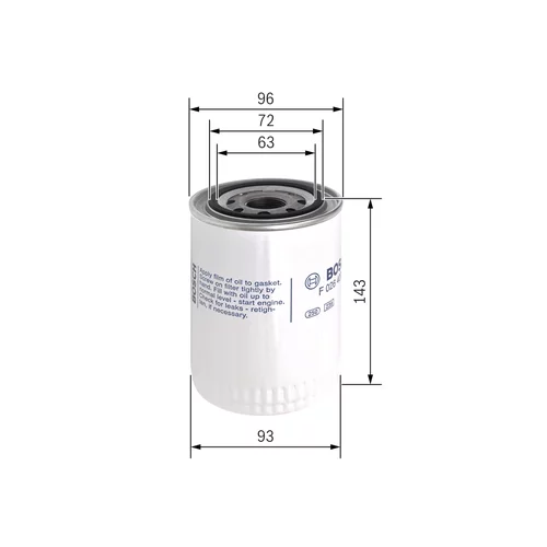 Olejový filter BOSCH F 026 407 121 - obr. 4