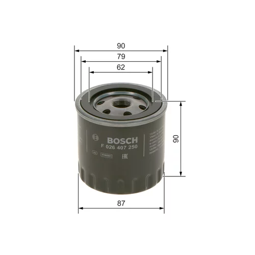 Olejový filter BOSCH F 026 407 250 - obr. 4