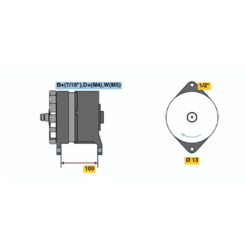 Alternátor 0 120 468 055 /BOSCH/ - obr. 4