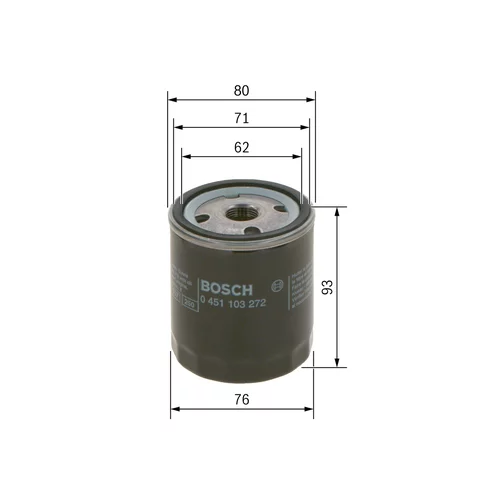 Olejový filter BOSCH 0 451 103 272 - obr. 4