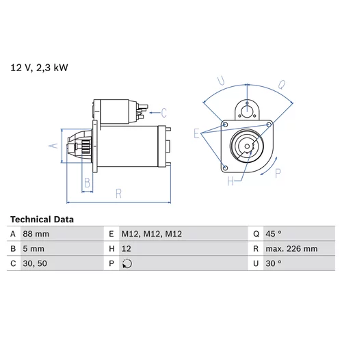 Štartér 0 986 024 240 /BOSCH/