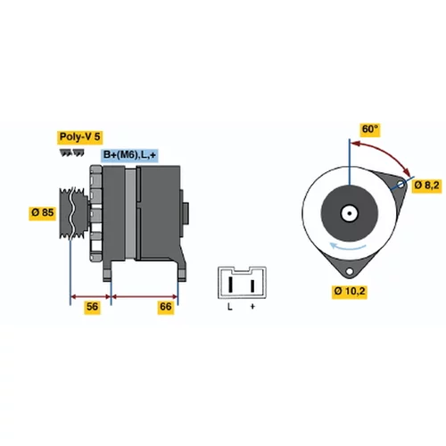 Alternátor BOSCH 0 986 034 871