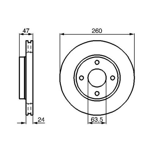 Brzdový kotúč 0 986 478 170 /BOSCH/ - obr. 4