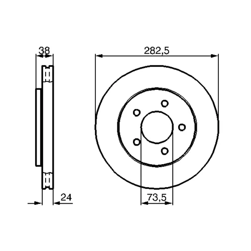 Brzdový kotúč 0 986 478 983 /BOSCH/ - obr. 4