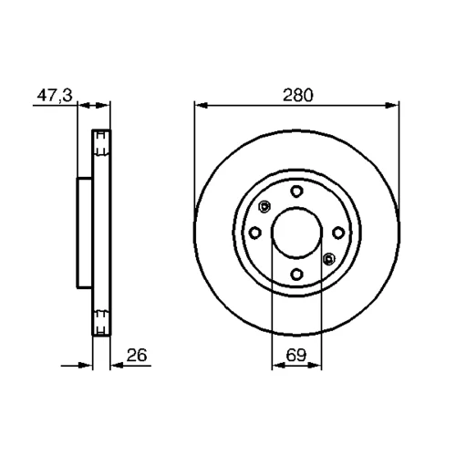 Brzdový kotúč 0 986 479 229 /BOSCH/ - obr. 4