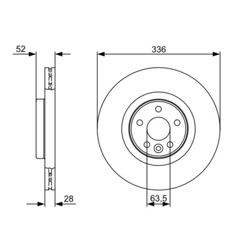 Brzdový kotúč 0 986 479 395 /BOSCH/ - obr. 4