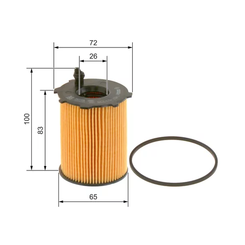 Olejový filter BOSCH 1 457 429 238 - obr. 4