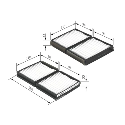 Filter vnútorného priestoru BOSCH 1 987 432 117 - obr. 4