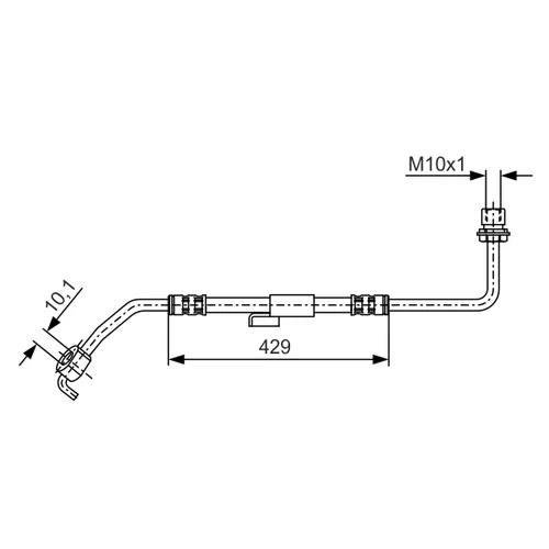 Brzdová hadica BOSCH 1 987 476 511