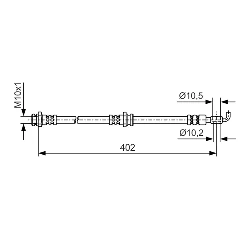 Brzdová hadica BOSCH 1 987 481 A46