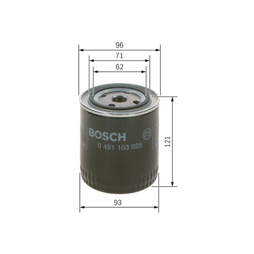 Olejový filter BOSCH 0 451 103 028 - obr. 4