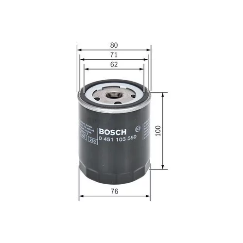 Olejový filter 0 451 103 350 /BOSCH/ - obr. 4