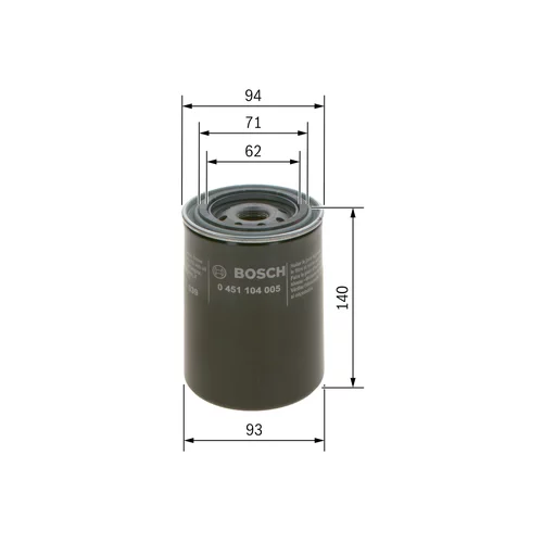 Olejový filter BOSCH 0 451 104 005 - obr. 4