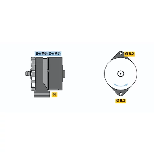 Alternátor BOSCH 0 986 030 110