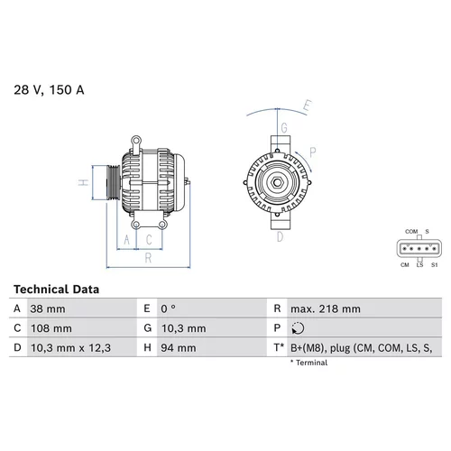 Alternátor BOSCH 0 986 084 280