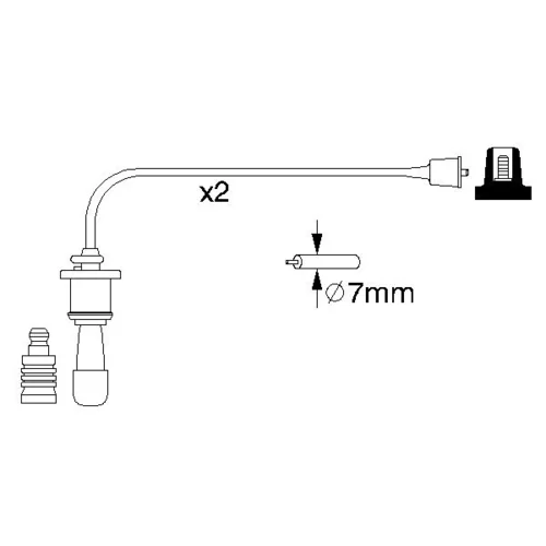 Sada zapaľovacích káblov BOSCH 0 986 356 991 - obr. 4