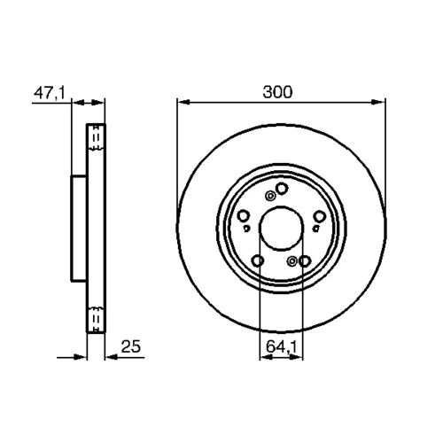 Brzdový kotúč 0 986 479 227 /BOSCH/ - obr. 4