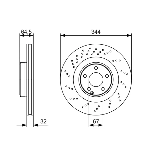 Brzdový kotúč 0 986 479 A17 /BOSCH/ - obr. 4