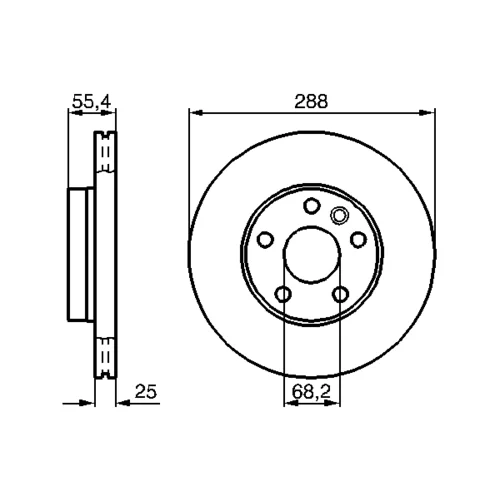 Brzdový kotúč 0 986 479 B57 /BOSCH/ - obr. 4