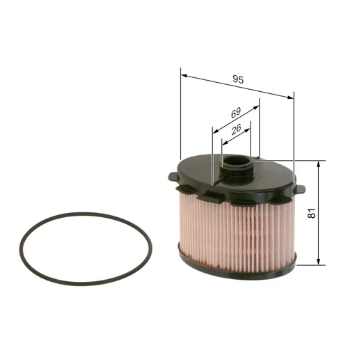 Palivový filter BOSCH 1 457 431 703 - obr. 4