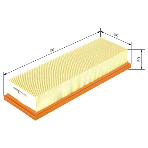 Vzduchový filter BOSCH 1 457 433 606 - obr. 4