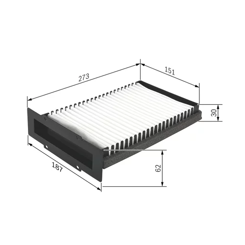 Filter vnútorného priestoru BOSCH 1 987 432 210 - obr. 4