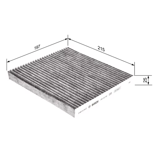 Filter vnútorného priestoru BOSCH 1 987 432 392 - obr. 4