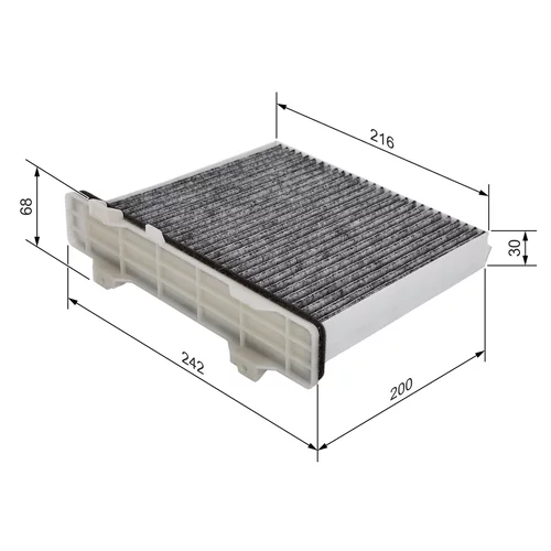 Filter vnútorného priestoru BOSCH 1 987 432 498 - obr. 4