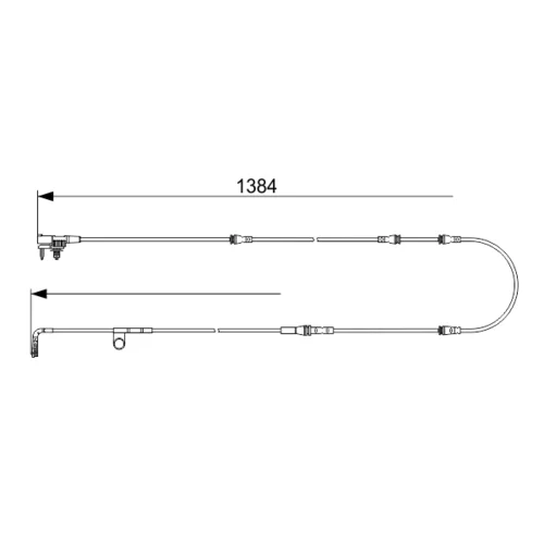 Výstražný kontakt opotrebenia brzdového obloženia BOSCH 1 987 473 582 - obr. 4