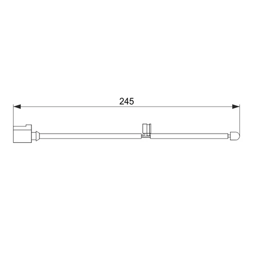 Výstražný kontakt opotrebenia brzdového obloženia BOSCH 1 987 474 563 - obr. 4