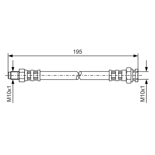 Brzdová hadica BOSCH 1 987 476 152 - obr. 2