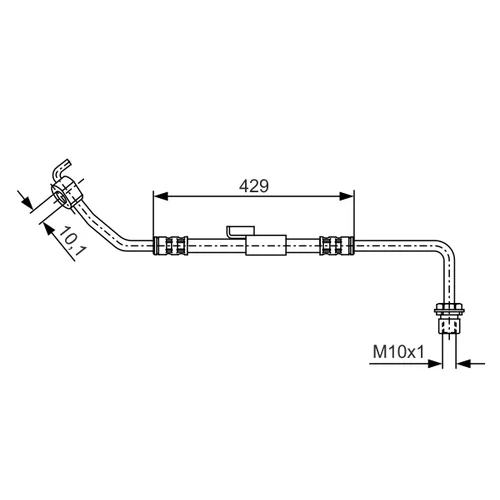 Brzdová hadica BOSCH 1 987 476 510
