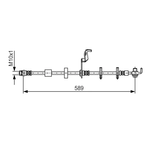 Brzdová hadica BOSCH 1 987 481 102